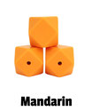 Hexagonperle mandarin 17mm