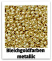 Rocailles 2,5mm bleichgoldfarben metallic