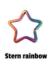 Schlüsselring rainbow Stern