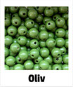 60 Perlen oliv 10mm