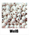 30 Rillenperlen weiß 10mm