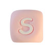 Buchstabe S Silikon rosa