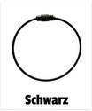 Schlüsseldraht rund schwarz