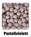 60 Perlen pastellviolett 10mm