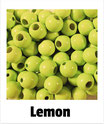 25 Sicherheits-perlen 12mm lemon