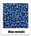 Rocailles 2,5mm blau metallic