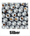 25 Sicherheits-perlen 12mm silber