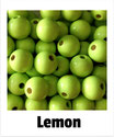 25 Perlen lemon 14mm