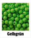 30 Rillenperlen gelbgrün 10mm