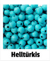 30 Rillenperlen helltürkis 10mm