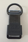 HS ClicLock 21mm / MIT D-Ring (25mm) / schwarz Edelstahl poliert