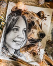 "brown bear" | Watercolor Artwork | DIN A3