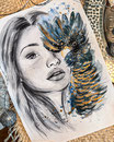 "black cockatoo" | Watercolor Artwork | DIN A3