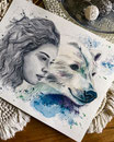 "polar bear" | Watercolor Artwork | DIN A3