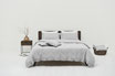 Caroline with buttons - Linen Duvet Cover 160x210cm