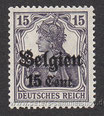 D-DB-BEL-16 - Marken des Deutschen Reiches mit Aufdruck "Cent" und "F" - 15 auf 15