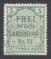 D-DR-D-003 - Für Preußen, "Frei durch Ablösung Nr. 21" - 5