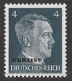 D-DB-UK-03 - Marken des Deutschen Reiches (Hitler) mit Aufdruck - 4 Pf