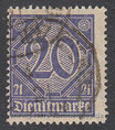 D-DR-D-019 - Ziffern mit "21" - 20 Pf