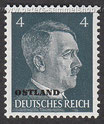 D-DB-OL-03 - Marken des Deutschen Reiches (Hitler) mit Aufdruck - 4 Pf
