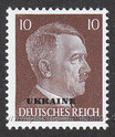 D-DB-UK-07 - Marken des Deutschen Reiches (Hitler) mit Aufdruck - 10 Pf