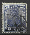D-AG-AL-005 - Marken des Deutschen Reiches mit Aufdruck "Saare" - 20 Pf