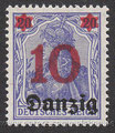D-DZ-017 - Danzig Mi. Nr. 4 mit Wertaufdruck - 10