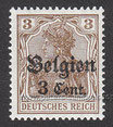 D-DB-BEL-11 - Marken des Deutschen Reiches mit Aufdruck "Cent" und "F" - 3 auf 3