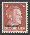 D-DB-UK-12 - Marken des Deutschen Reiches (Hitler) mit Aufdruck - 24 Pf