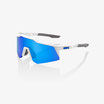 100% Speedcraft XS Matte White / Blue Multilayer Lens