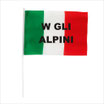 bandierina italia " W GLI ALPINI"