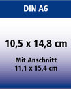 DIN A6 - 4/0-farbig Info: DIN A6 ist Postkartengröße