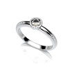 Solitaire diamant 0.25 cts or blanc