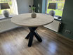 Steigerhouten eettafel Drenthe rond model