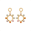 BOUCLES D'OREILLES JOSIANA EN PLAQUE OR