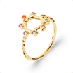 BAGUE JOSIANA EN PLAQUE OR