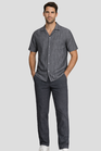 HEMD GRAU MIT KURZEN ÄRMELN LOCKERE PASSFORM | GRAY SHORT-SLEEVE SHIRT RELAXED FIT