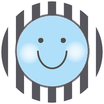 Magnet "Smilie – blau"