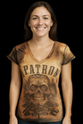 Damen V-Cut Slim Shirt RUSTY – "El Patron"