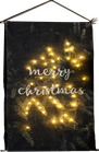 Wandversiering met kerstverlichting en tekst "Merry Christmas" (Small)