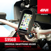 GIVI S956B  Porta smartphone universale nero.