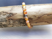Karneol Edelstein Armband mit Bergkristall