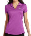 Women's Port Authority® Trace Heather Polo (Berry)