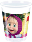 Bicchiere in plastica Masha e orso