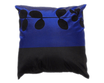 タイシルク クッションカバー 　リーフ デザイン　ブルー 【青】  【Leaf Design , Blue / Thaisilk Cushion Cover】 45×45cm 対応