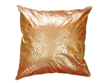 ※タイシルク クッションカバー 　ゴールドリング デザイン　オレンジ 【橙】  【Gold Ring Design , Orange / Thaisilk Cushion Cover】 45×45cm 対応