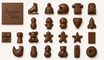Moule chocolat calendrier de l'avent 24 petits sujets différent par 10