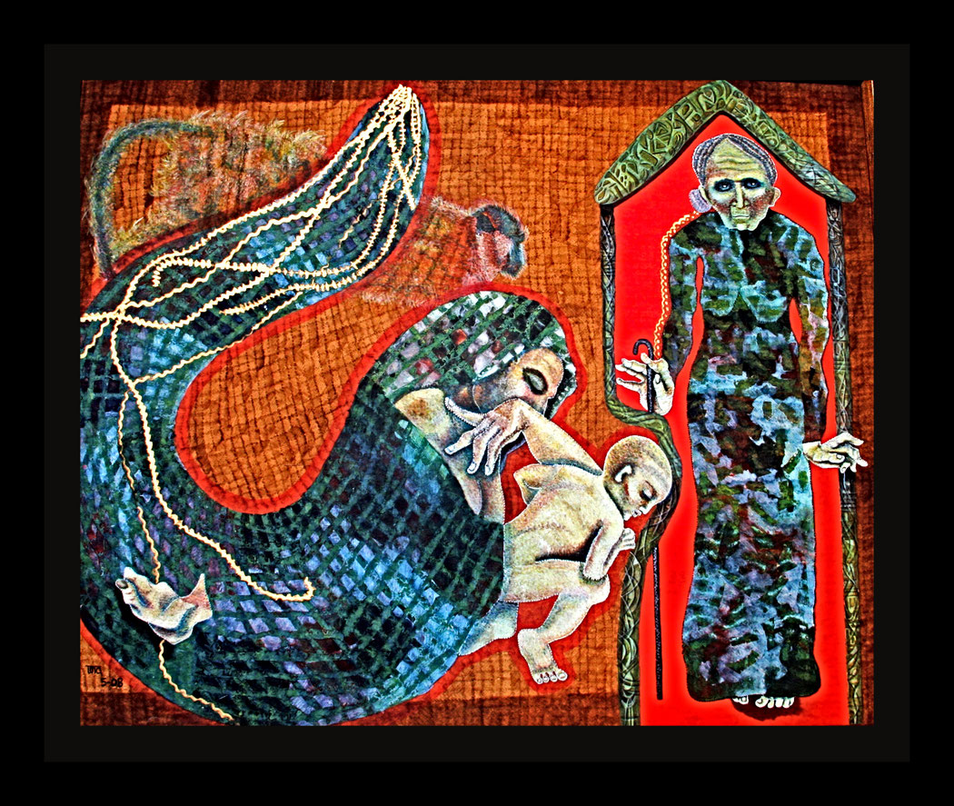 THE GOOD LIFE - Size: 30x24 ins. Medium: egg tempera on board.    -    # egg tempera