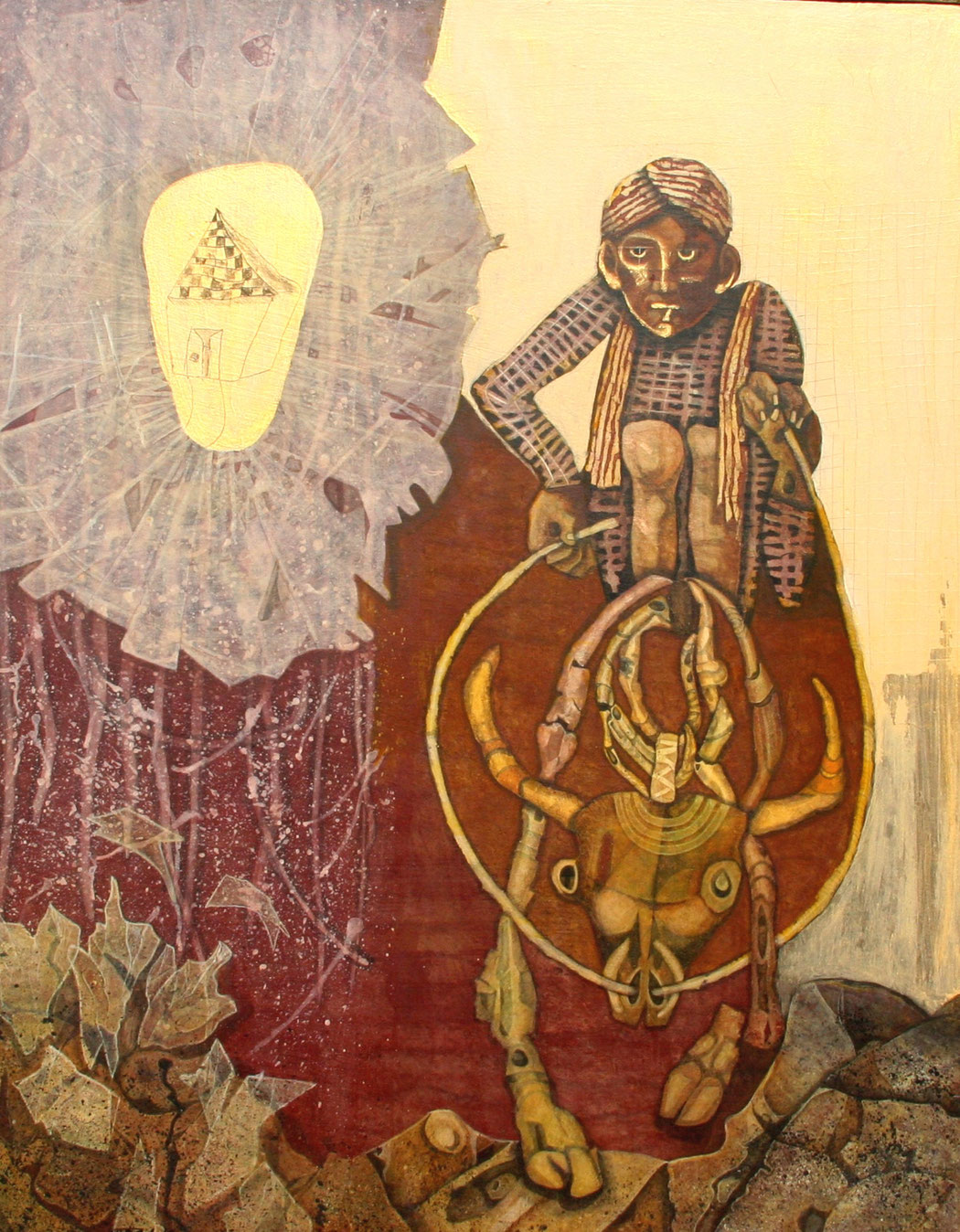 HOME - Size: 30x24 ins. Medium: egg tempera on board.    -    # egg tempera