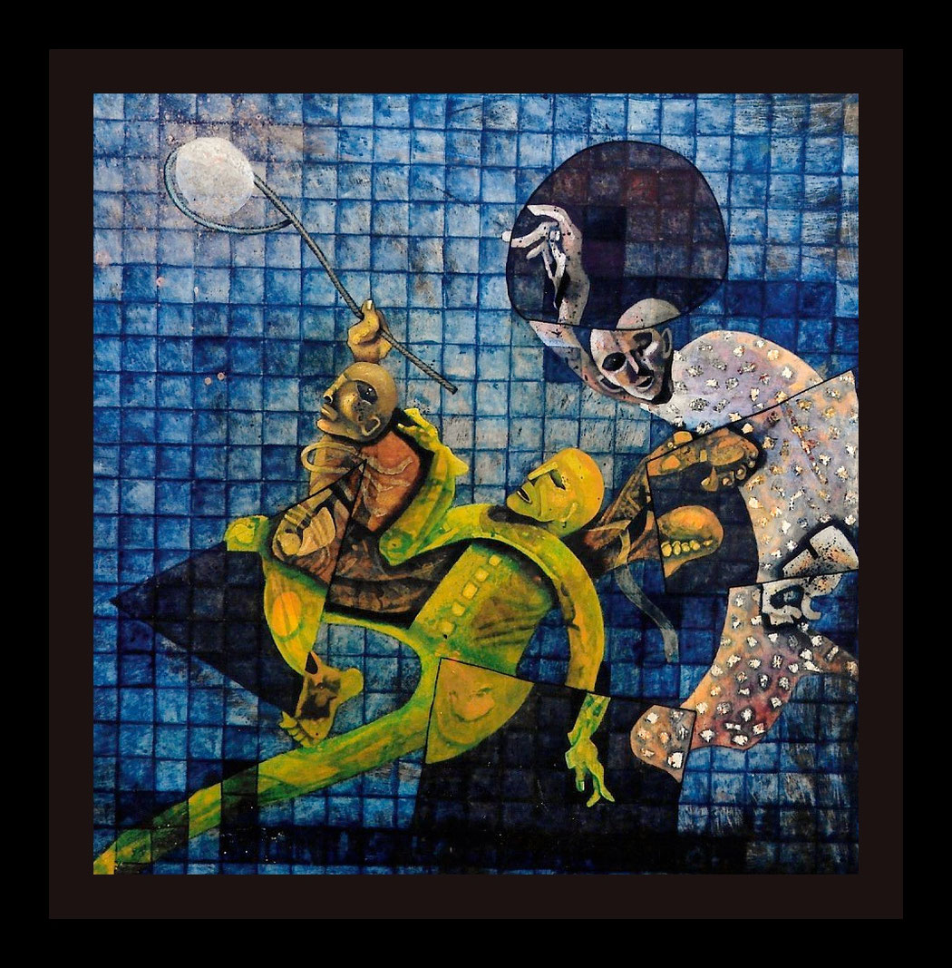 THE QUEST FOR ARCADIA - Size: 30x18 ins. - Medium: egg tempera
